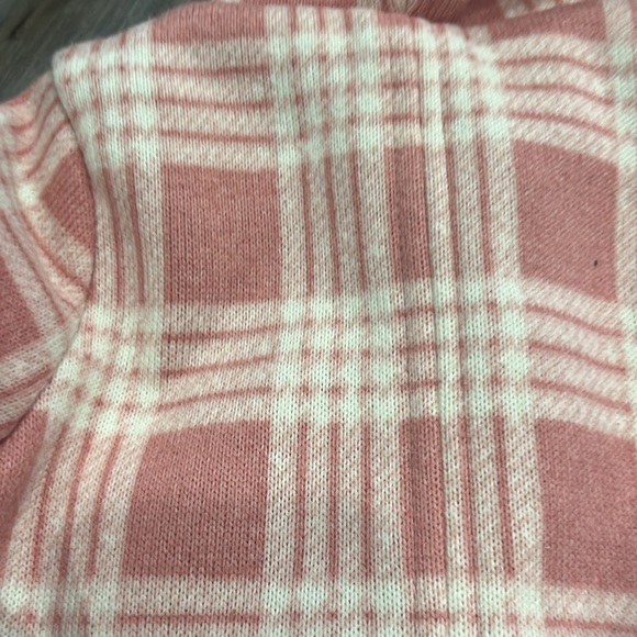 Baby Pink Plaid Shacket/ Pea Coat - Picture 5 of 5